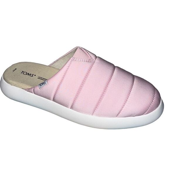 NWT Toms Alpargata Mallow Mule Matte Woven, Size 8.5 in Chalky Pink - Picture 1 of 5